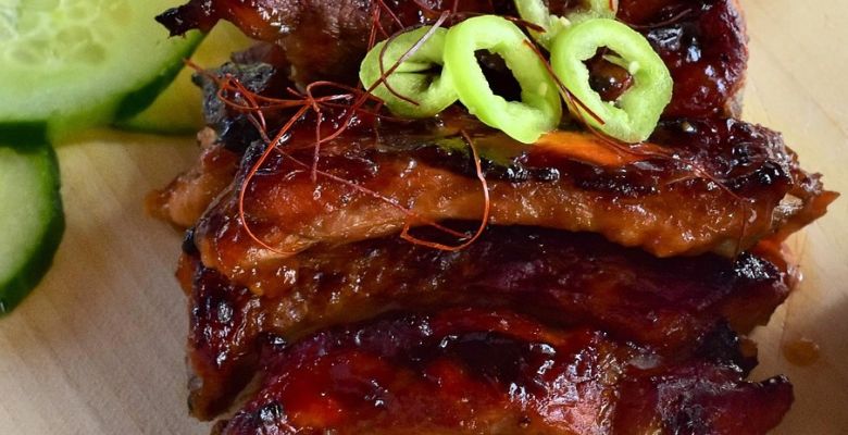 A Close Up Of Spareribs